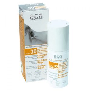 Eco Cosmetics Opalovací transparentní gel na obličej SPF 30 (30 ml) Eco Cosmetics