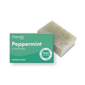 Friendly Soap Přírodní mýdlo máta a mák (95 g) - s chladícím účinkem Friendly Soap