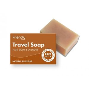 Friendly Soap Přírodní mýdlo na tělo i vlasy na cestování (95 g) Friendly Soap