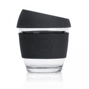 Jococup (236 ml) - černý - z odolného borosilikátového skla Jococup