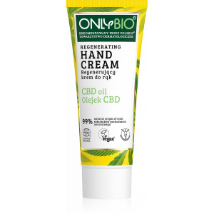 OnlyBio Regenerační krém na ruce s konopím a CBD olejem (75 ml) OnlyBio