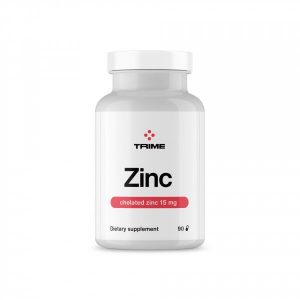 Trime Zinek chelát 15 mg + měď  (90 kapslí) - skvěle vstřebatelná forma Trime