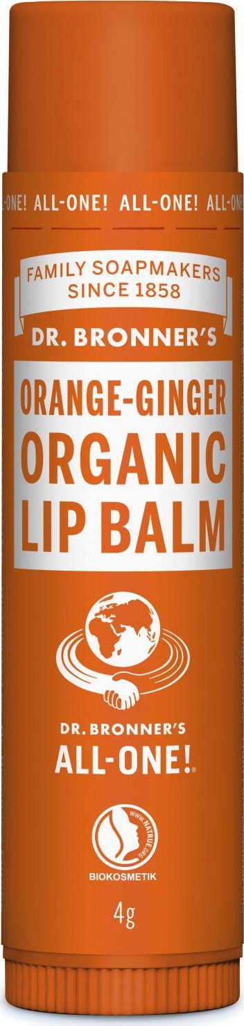Dr. Bronner's Balzám na rty Orange Ginger 4 g