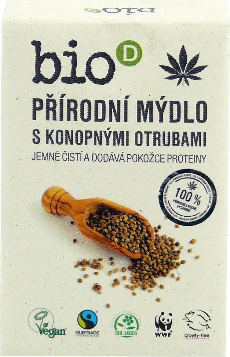 Bio-D Mýdlo s konopnými otrubami 95 g