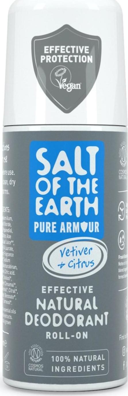 Salt of the Earth Pure Armour Přrodní deodorant roll-on pánský 75 ml