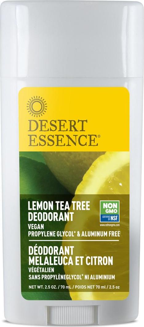 Desert Essence Tuhý deodorant lemon tea tree 70 ml