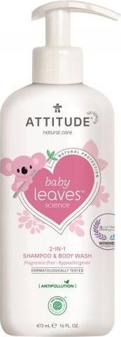 Attitude Dětské tělové mýdlo a šampon bez vůně