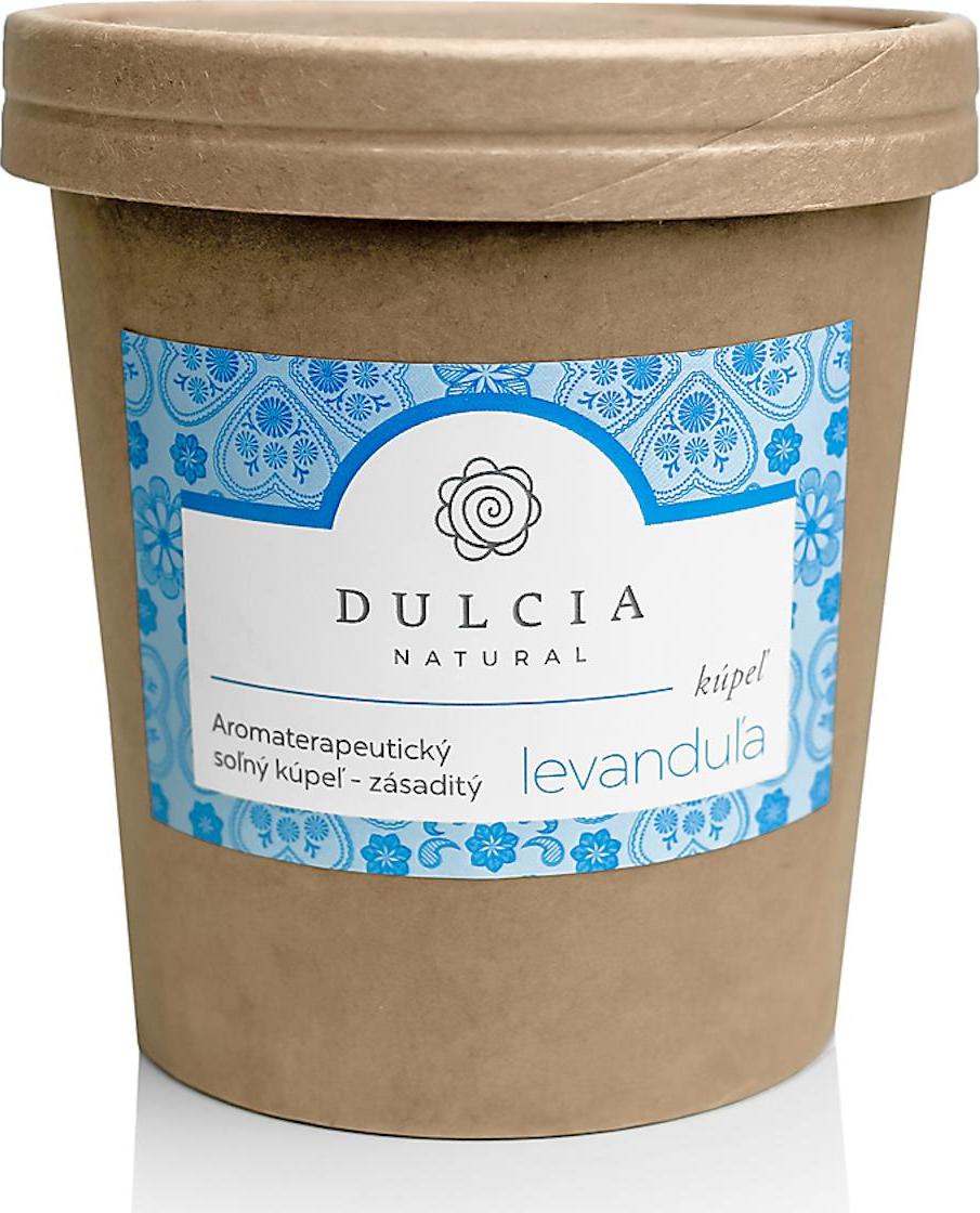 DULCIA natural Aromaterapeutická solná koupel levandule 550 g