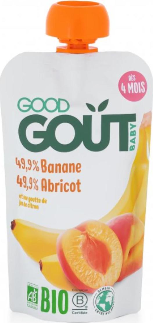 Good Gout BIO Meruňka s banánem 120 g