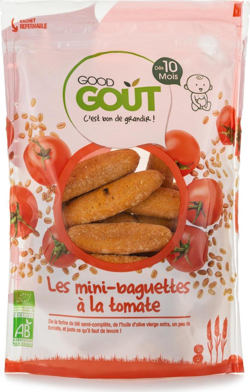 Good Gout BIO Mini bagetky s rajčátky 70 g