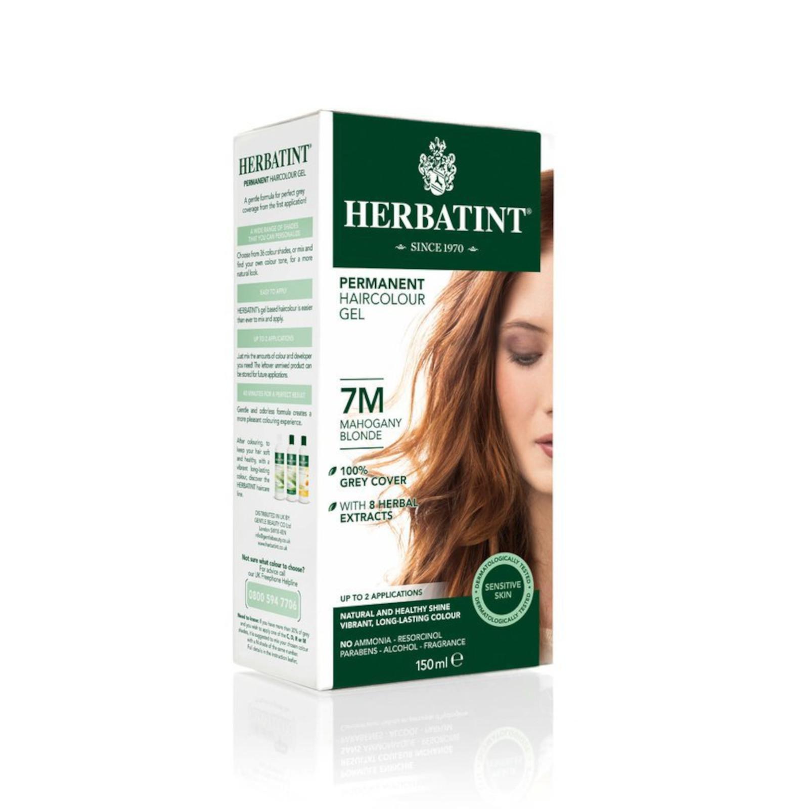 HERBATINT Permanentní barva na vlasy mahagonová blond 7M 150 ml