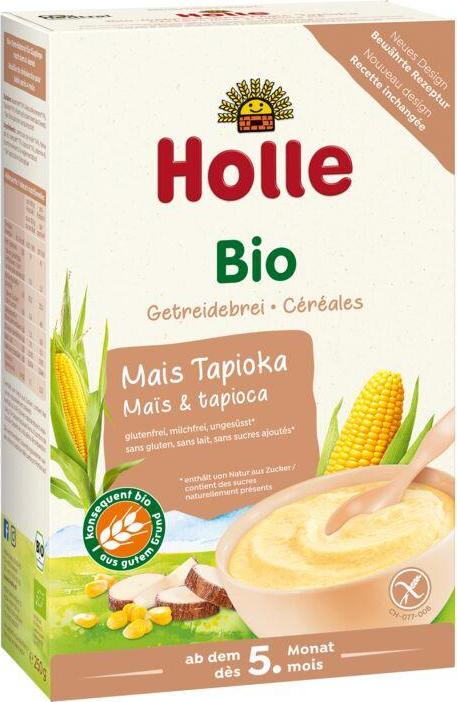 Holle Bio Organická kaše kukuřičná s tapiokou 250 g