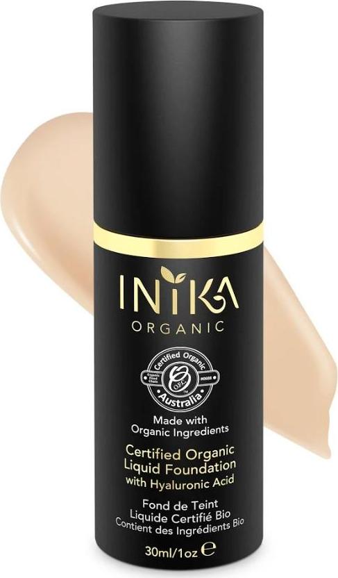 Inika Organic Tekutý make-up s kyselinou hyaluronovou