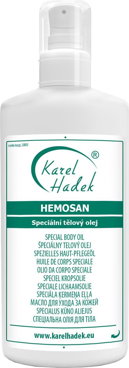Aromaterapie Karel Hadek HEMOSAN Speciální tělový olej 100 ml