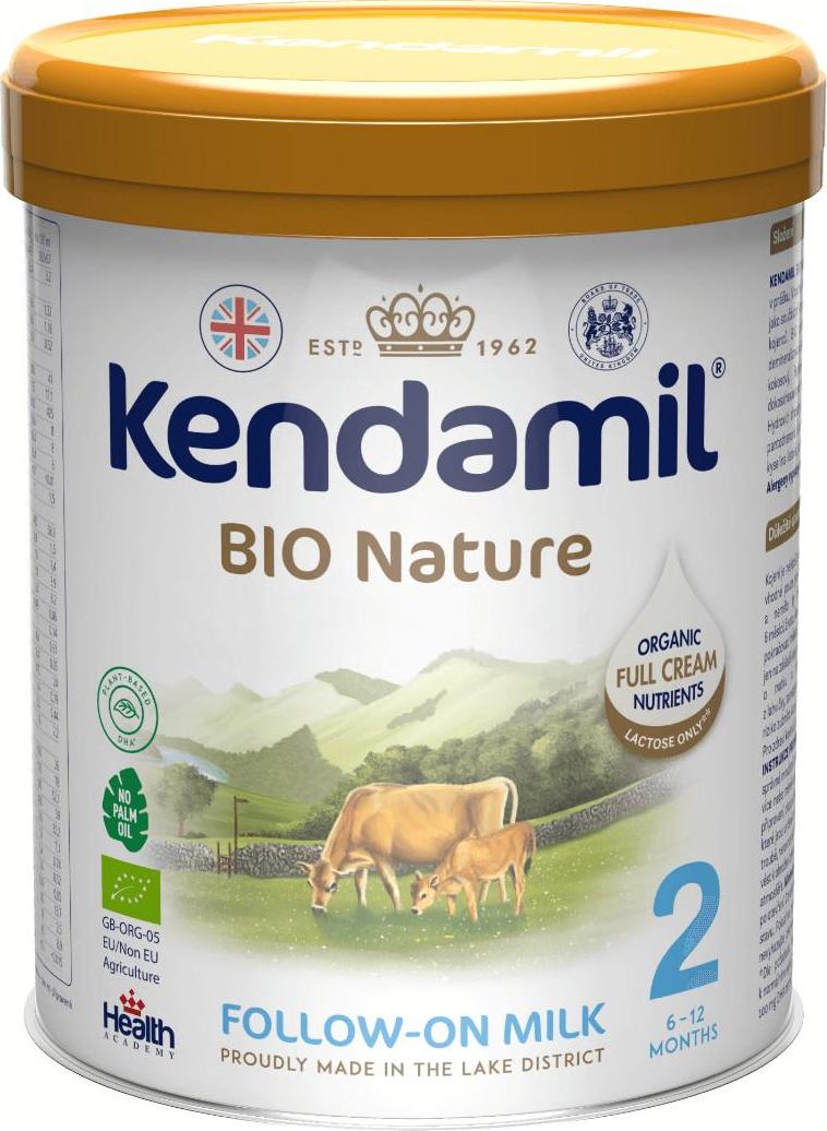 Kendamil BIO Nature Organic pokračovací mléko 2 DHA+ 800 g