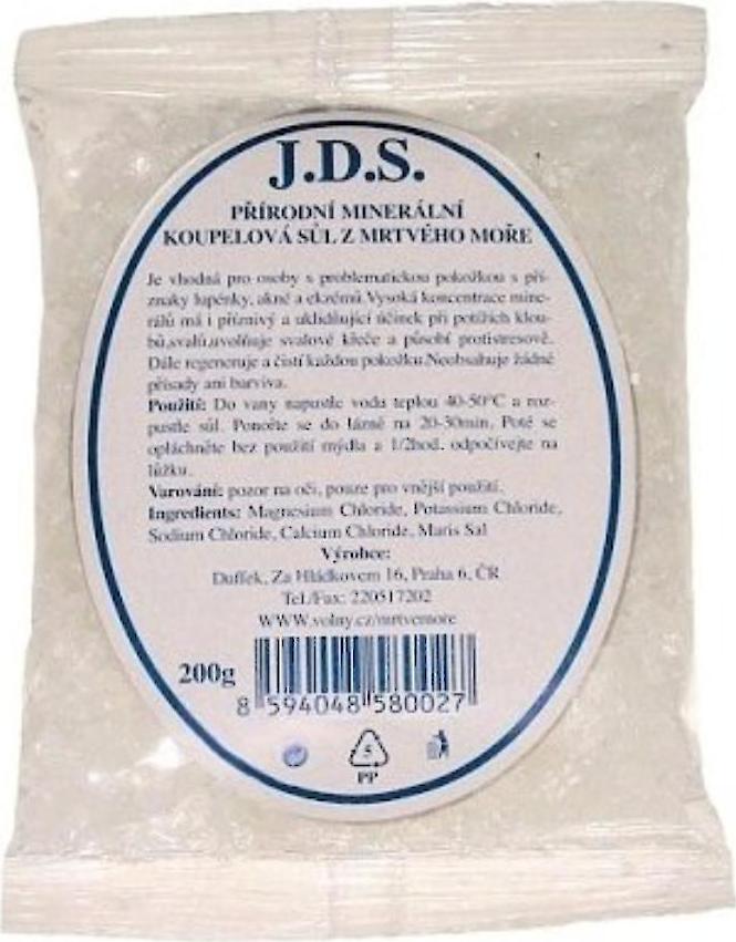 J.D.S. Koupelová sůl z Mrtvého moře 200 g