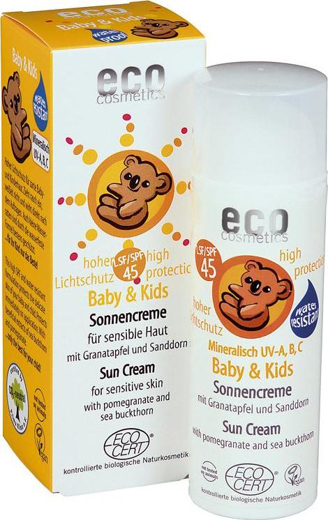 Eco Cosmetics Dětský opalovací krém SPF 45