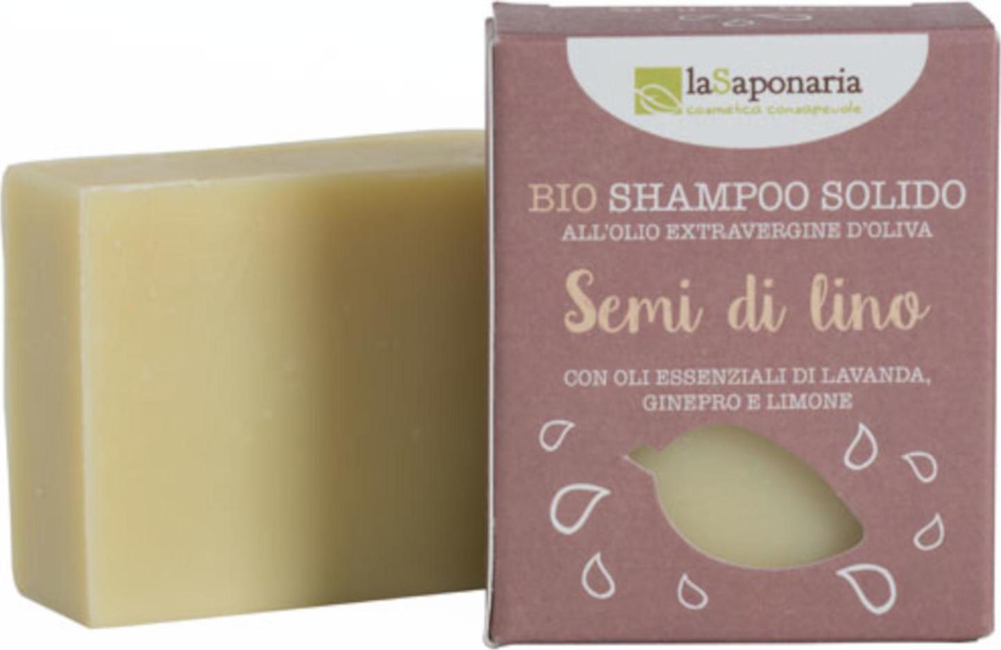 laSaponaria Tuhý šampon se lněným olejem BIO 100 g
