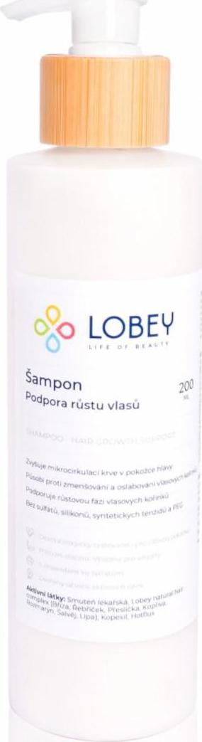 Lobey Šampon na podporu růstu 200 ml