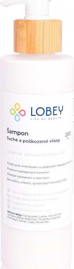 Lobey Šampon na suché a poškozené vlasy 200 ml