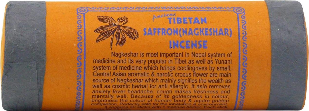Mandala Art & Incense Vonné tyčinky tibetské Saffron (Nagkeshar) 30 ks