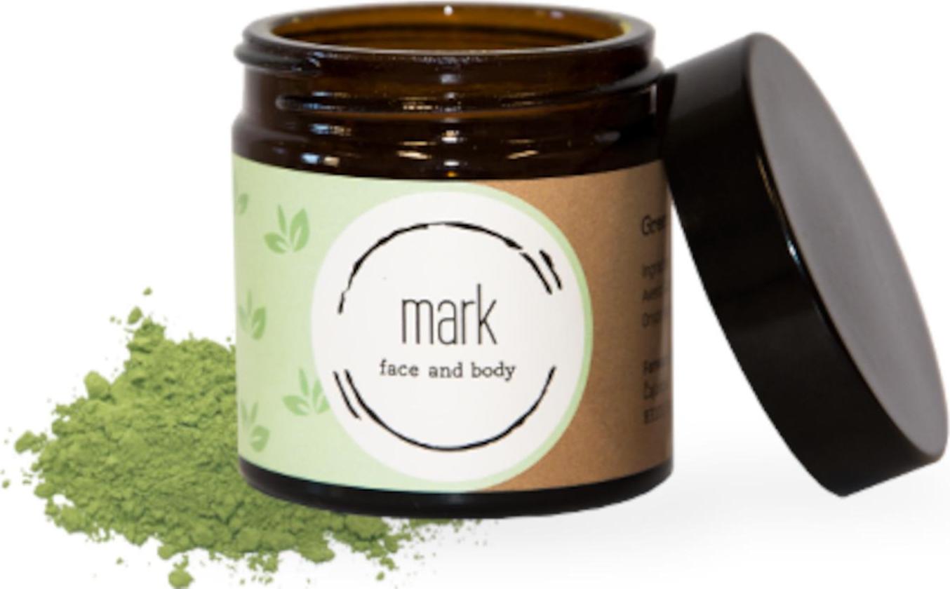 MARK face and body Pleťová pudrová maska MARK green tea face mask 30 g