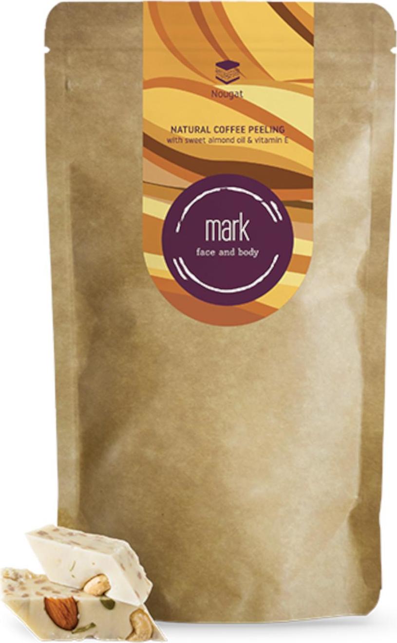 MARK face and body Přírodní kávový peeling MARK Coffee Nougat 150 g