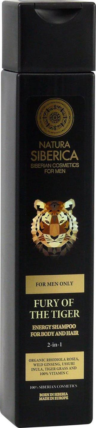 Natura Siberica Energizující šampon na vlasy a tělo 2 v 1 Nezkrotnost tygra 250 ml