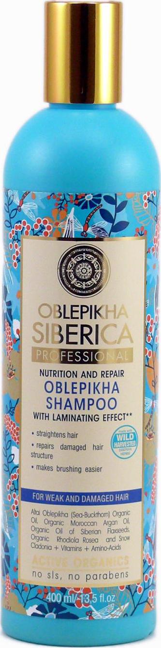 Natura Siberica Rakytníkový šampon pro poškozené vlasy 400 ml