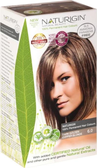 NATURIGIN Barva na vlasy Dark Golden Copper Blonde 6.0 1 ks