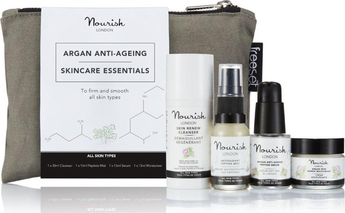 Nourish London Argan Essentials Sada pro péči o stárnoucí pleť 1 ks