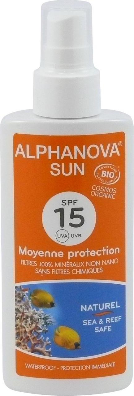 Alphanova SUN Opalovací krém ve spreji SPF 15 125 g