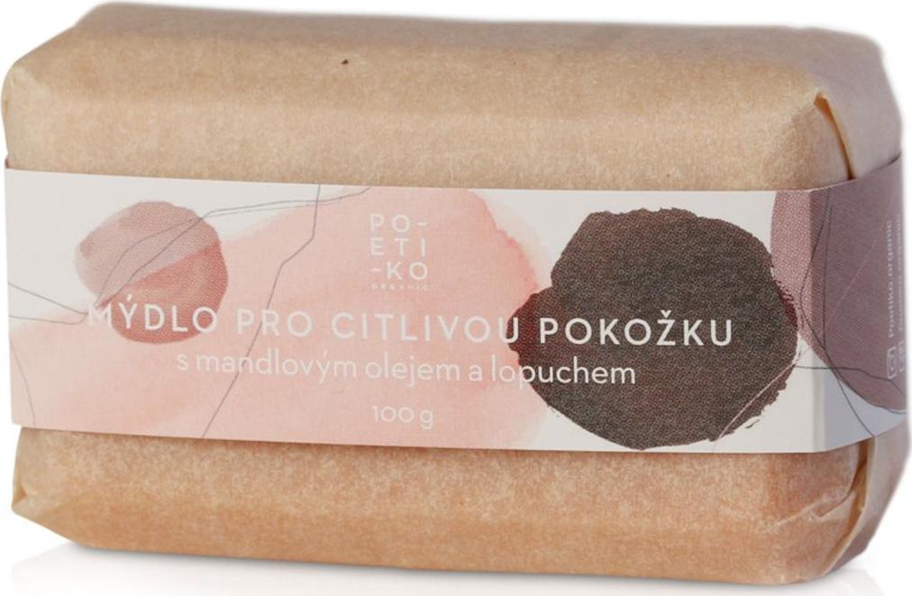 POETIKO Mýdlo pro citlivou pokožku s mandlovým olejem a lopuchem 100 g