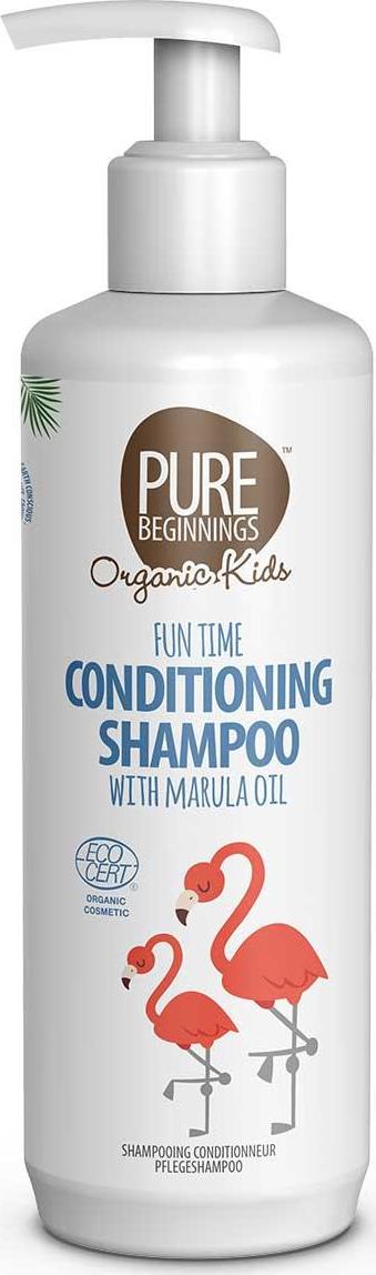PURE BEGINNINGS Dětský šampon s kondicionérem s marulovým olejem BIO 250 ml