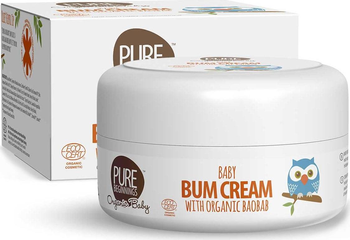 PURE BEGINNINGS Krém na opruzeniny s baobabem BIO pro miminka 125 ml