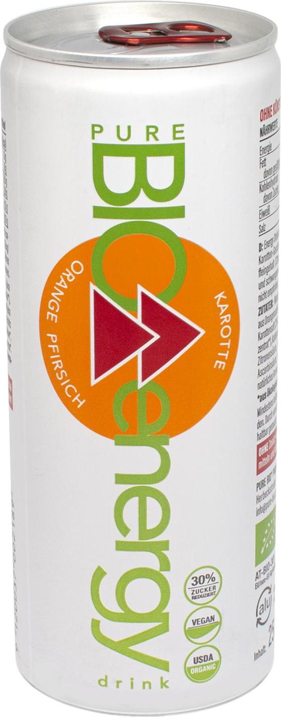 pure BIO Energy drink pomeranč 250 ml