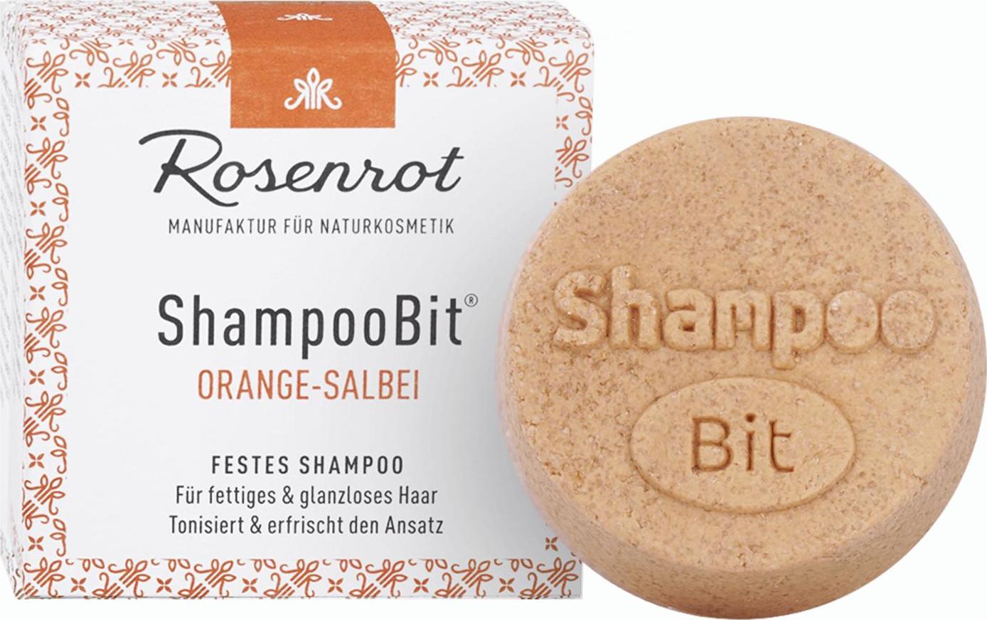 Rosenrot Naturkosmetik Tuhý šampon pomeranč a šalvěj 60 g