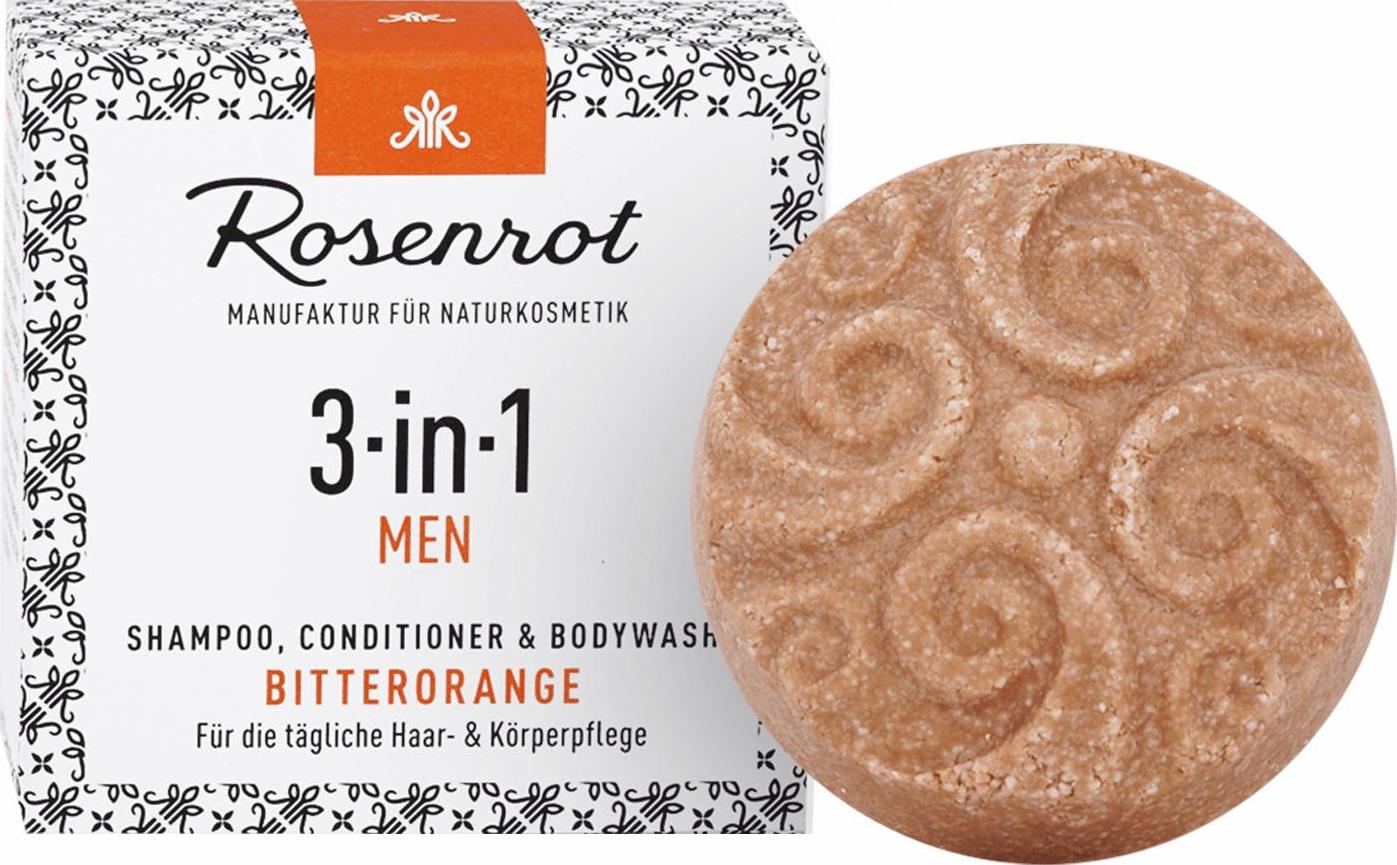Rosenrot Naturkosmetik Tuhý šampon pro muže 3v1