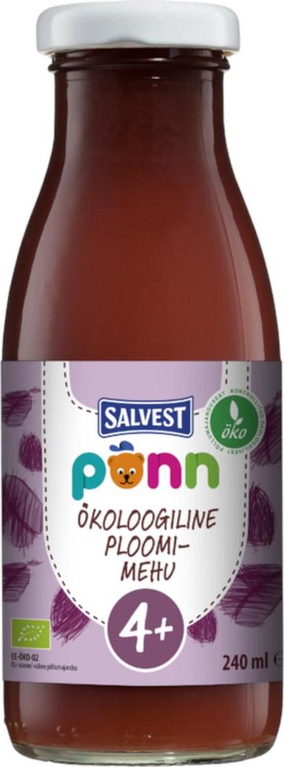 Salvest Põnn BIO Švestková šťáva s dužinou 240 ml