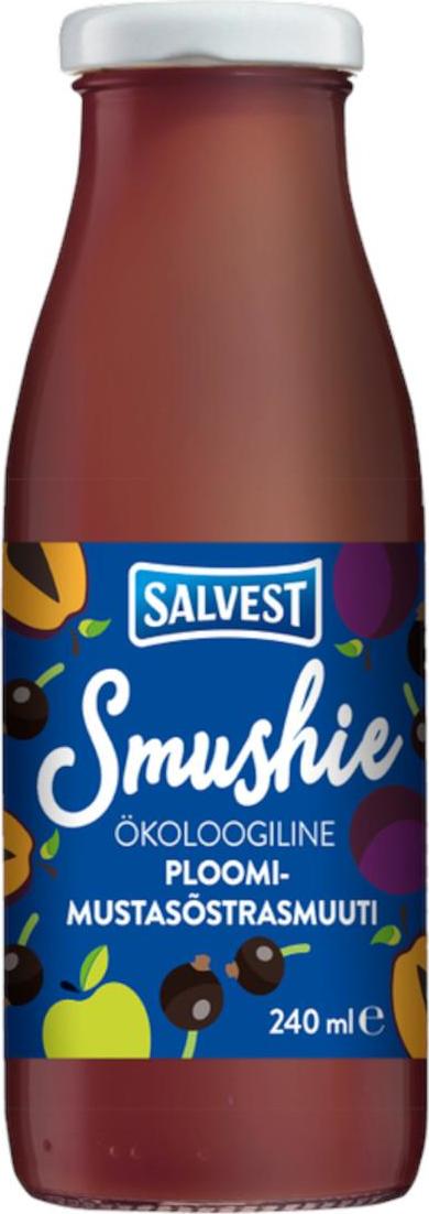 Salvest Smushie BIO Ovocné smoothie s černým rybízem a švestkami 240 ml