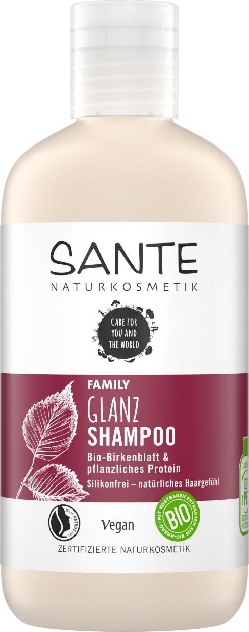 SANTE FAMILY Šampon na lesk Bio Březové lístky & Rostlinné proteiny 250 ml