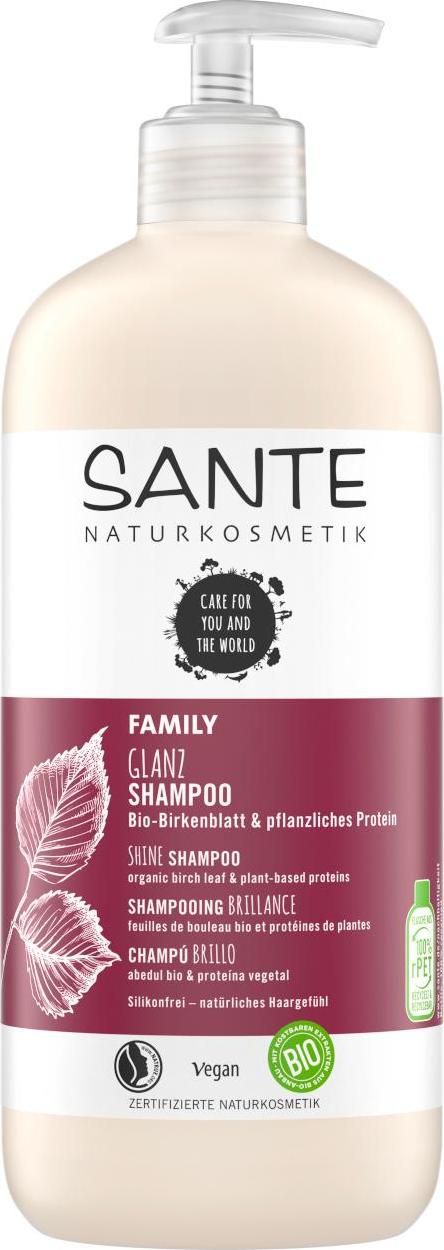 SANTE FAMILY Šampon na lesk Bio Březové lístky & Rostlinné proteiny 500 ml
