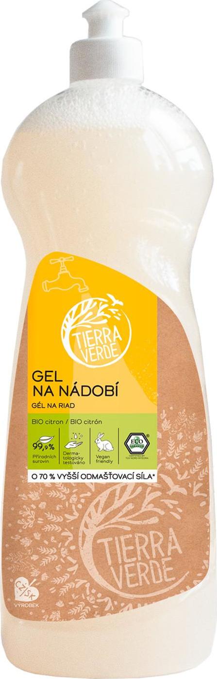 Tierra Verde Gel na nádobí BIO citron 1 l