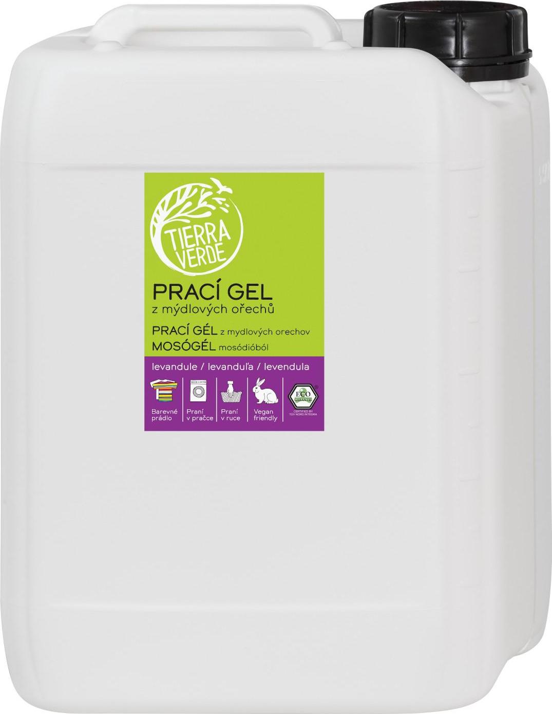 Tierra Verde Prací gel z mýdlových ořechů levandule 5 l