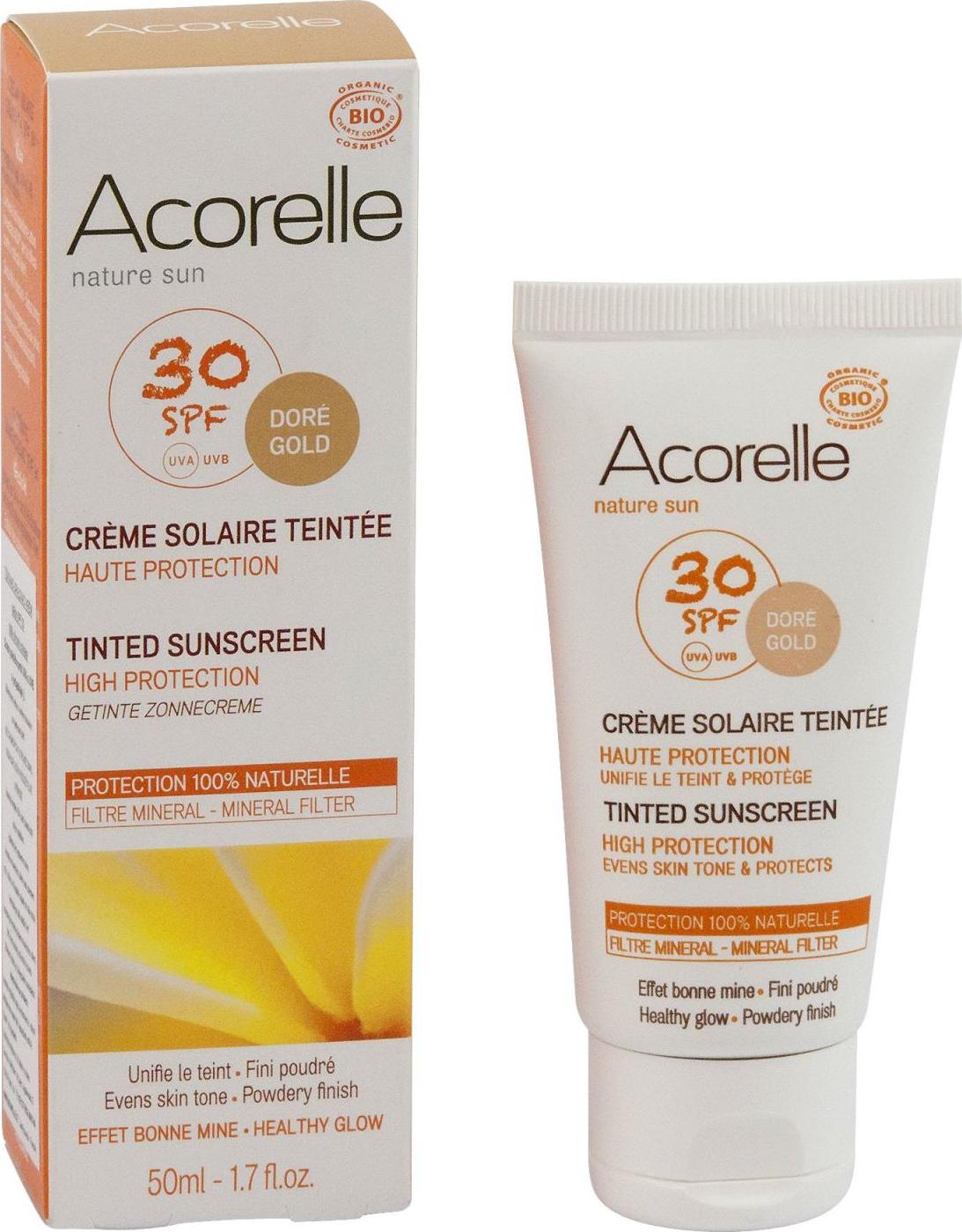 Acorelle Tónovací opalovací krém na obličej SPF 30 50 ml