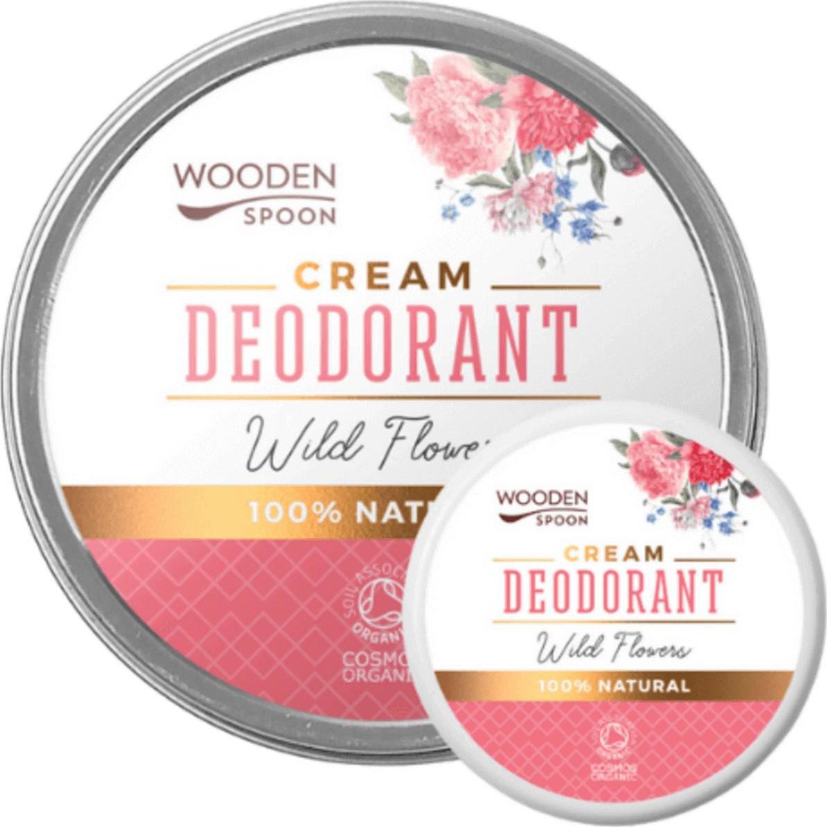 WOODEN SPOON Přírodní krémový deodorant Wild flowers 60 ml