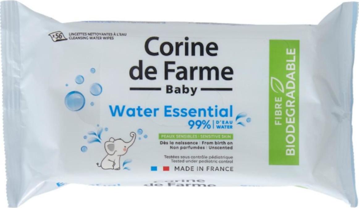 Corine de Farme Dětské vlhčené ubrousky biologicky rozložitelné 56 ks