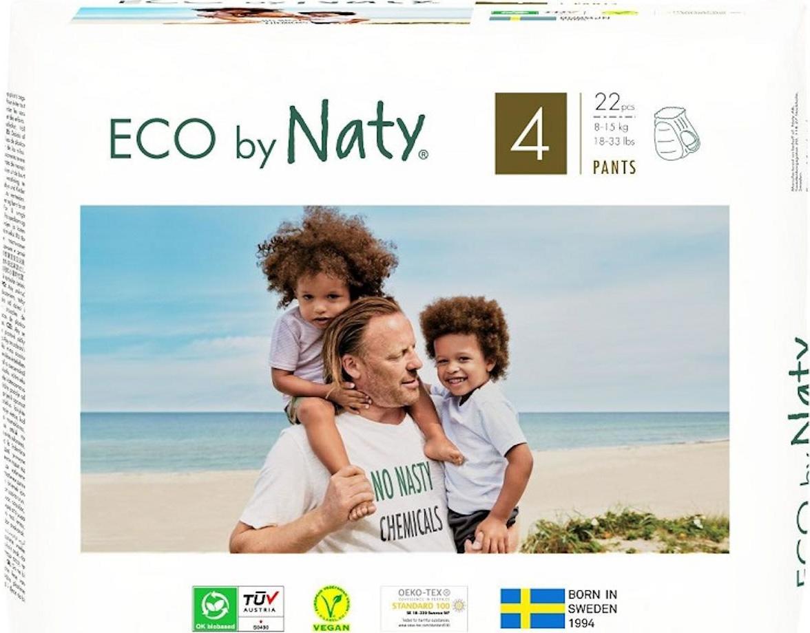 Eco by Naty Natahovací plenkové kalhotky Maxi 8-15 kg 22 ks