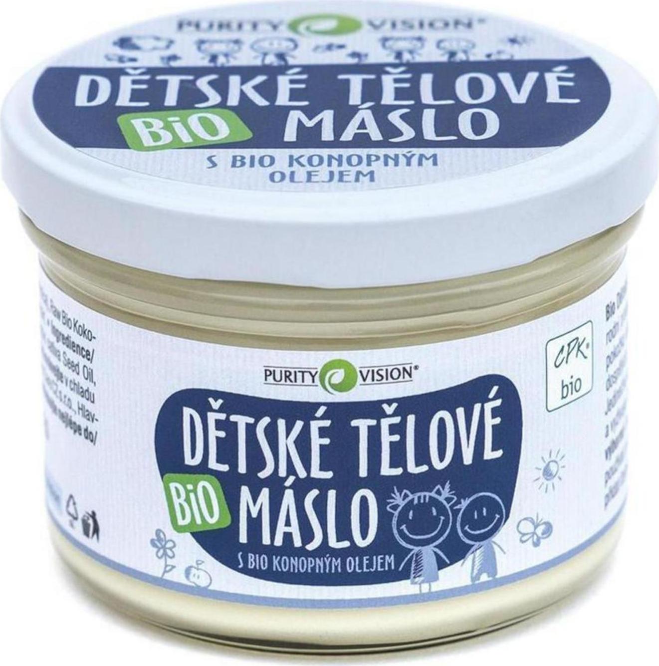 Purity Vision Bio Dětské tělové máslo 200 ml