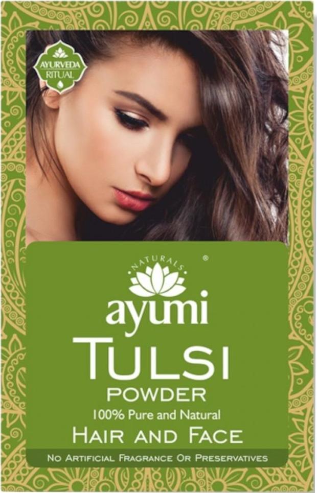 Ayuuri Natural Prášek TULSI – přírodní výživa pro vlasy a pleť 100 g